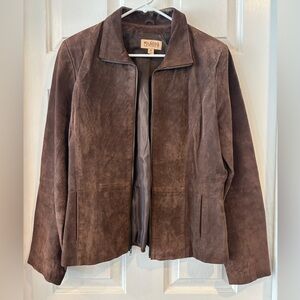 Wilsons Leather Dark Brown Suede Jacket
